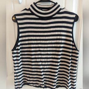 Striped Turtle Neck Tank